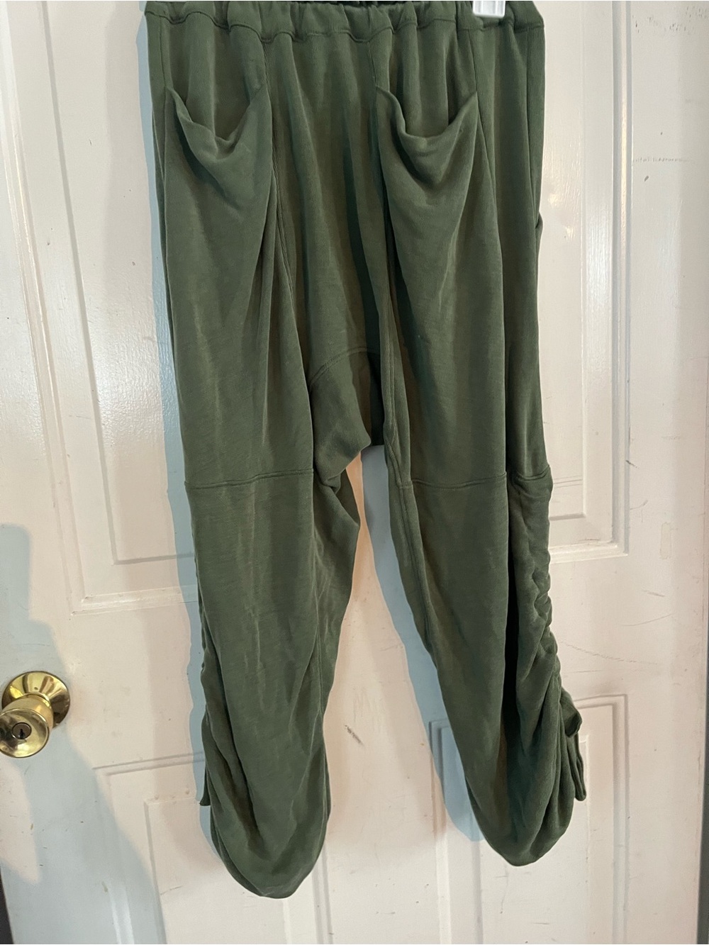 FP Movement by Free People Olive Green Drawstring Track Joggers - Picture 2 of 6